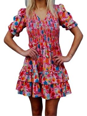 Alden Adair NWT Alex Dress Pink Chantilly Size S